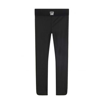 Dkny leggins copii culoarea negru, neted