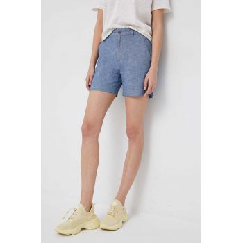 GAP pantaloni scurti din bumbac neted, high waist