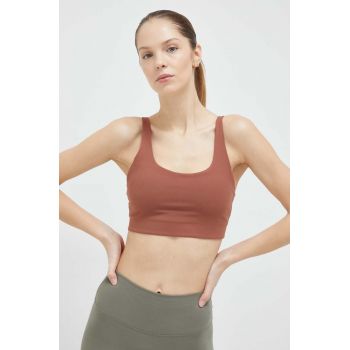 JOYINME sutien yoga Stay Close culoarea maro, neted