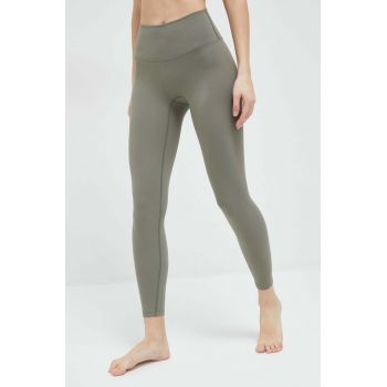 JOYINME jambiere de yoga Oneness Ease culoarea verde, neted