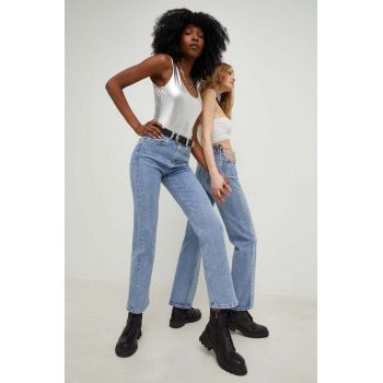 Answear Lab jeansi SISTERHOOD x colecția limitată SISTERHOOD femei high waist