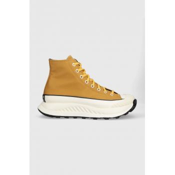 Converse tenisi Chuck 70 AT-CX HI barbati, culoarea galben, A02778C