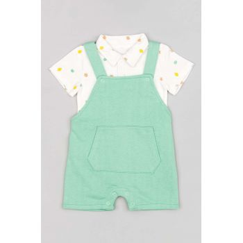 zippy compleu bebe culoarea verde