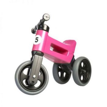 Bicicleta copii 2-5 ani, fara pedale, Funny Wheels Rider Sport In Pink, FUNNY WHEELS RIDER 41000089