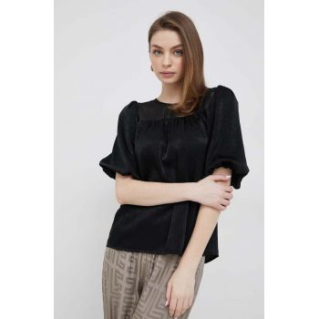 Dkny bluza femei, culoarea negru, neted