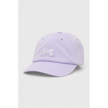 Under Armour sapca culoarea violet, cu imprimeu, 1376705