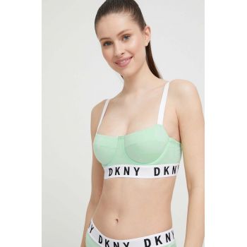 Dkny culoarea verde, neted