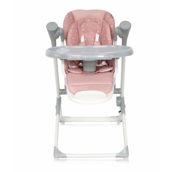 Scaun de masa si leagan electric Ventura Peach Beige Stars