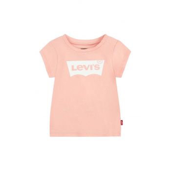 Levi's tricou copii culoarea roz
