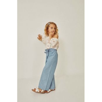 zippy pantaloni de bumbac pentru copii neted