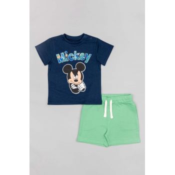 zippy set de bumbac pentru copii x Disney culoarea albastru marin