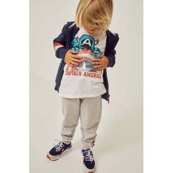 zippy tricou de bumbac pentru copii x Marvel culoarea alb, cu imprimeu