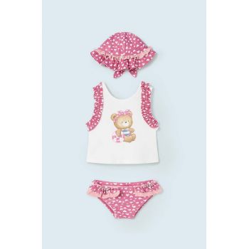 Mayoral Newborn costum de baie din două piese pentru bebelusi culoarea violet