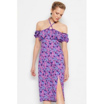 Rochie midi cu imprimeu floral