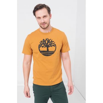 Tricou de bumbac cu logo Kennebec River Tree