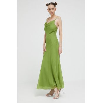 Abercrombie & Fitch rochie culoarea turcoaz, maxi, evazati