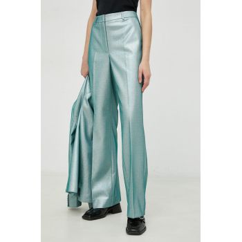 Bruuns Bazaar pantaloni Feverfew Eleza femei, drept, high waist