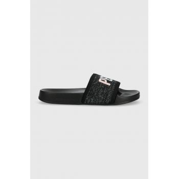 Pepe Jeans papuci SLIDER femei, culoarea negru, PLS70128 de firma originali