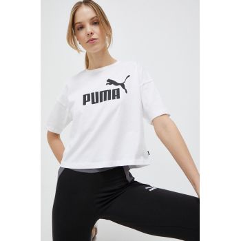 Puma tricou femei, culoarea alb 586866