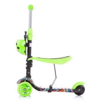 Trotineta Chipolino Kiddy Evo green graffiti