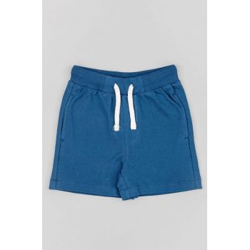 zippy pantaloni scurti bebe culoarea albastru marin, talie reglabila