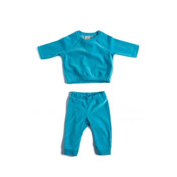 Set de bluza sport de catifea si pantaloni sport1