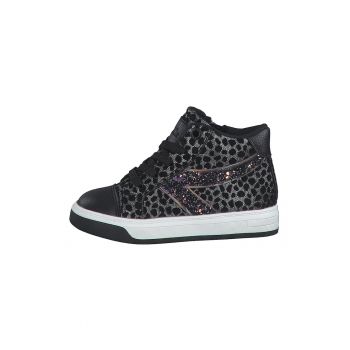 Pantofi sport mid-cut de piele ecologica