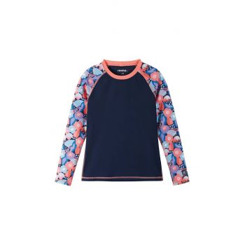 Reima longsleeve de baie pentru copii culoarea albastru marin