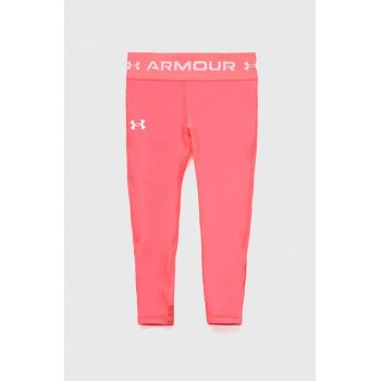 Under Armour leggins copii culoarea roz, cu imprimeu