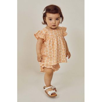 zippy compleu bebe culoarea portocaliu