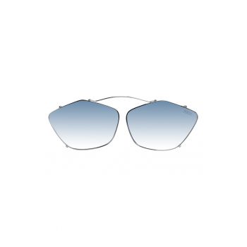 Ochelari de soare cat-eye clip-on cu lentile-oglinda