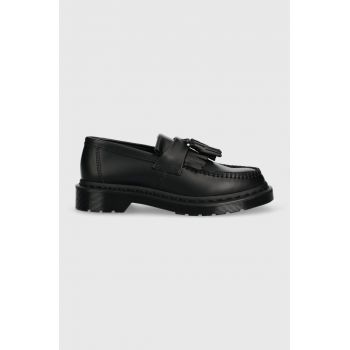 Dr. Martens mocasini de piele Adrian Mono femei, culoarea negru, cu toc plat, DM30637001