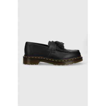 Dr. Martens mocasini Vegan Adrian femei, culoarea negru, cu toc plat, DM30744001