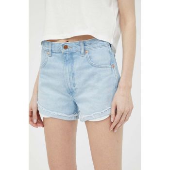 Wrangler pantaloni scurti jeans femei, neted, high waist