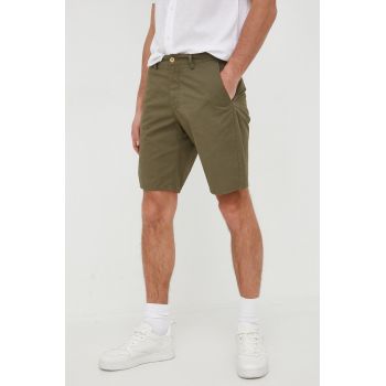 Gant pantaloni scurti din bumbac barbati, culoarea verde