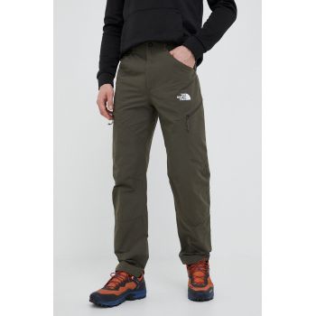 The North Face pantaloni de exterior Exploration culoarea verde