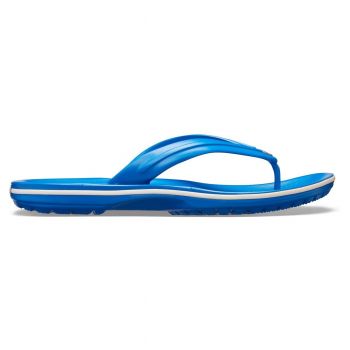 Slapi Crocs Crocband Flip Albastru - Bright Cobalt/White ieftini