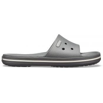 Papuci Crocs Crocband III Slide Gri - Slate Grey/White