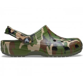 Saboti Crocs Classic Printed Camo Clog Verde - Army Green/Multi