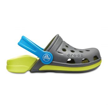 Saboti Crocs Electro III Gri - Slate Grey/Tennis Ball Green