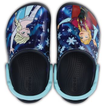 Saboti Crocs Fun Lab Frozen Clog Albastru - Navy