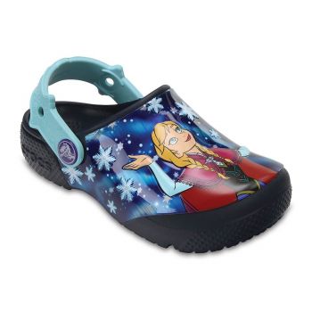 Saboti Crocs Fun Lab Frozen Clog Albastru - Navy