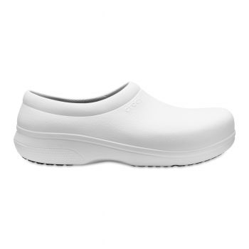 Saboti Crocs On The Clock Work Slip-On Alb - White