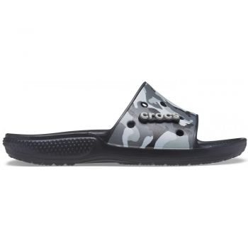 Papuci Classic Crocs Printed Camo Slide Negru - Black