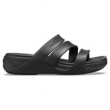 Papuci Crocs Monterey Strappy Wedge Negru - Black