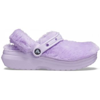 Saboți Crocs Classic Fur Sure Mov - Lavender