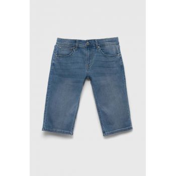 Pepe Jeans pantaloni scurti din denim pentru copii PJL BJ Denim talie reglabila