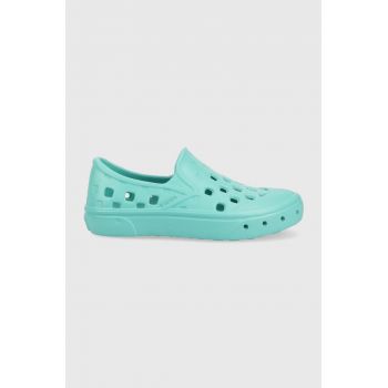 Vans tenisi copii UY Slip On TRK ALSN PSHFR culoarea turcoaz