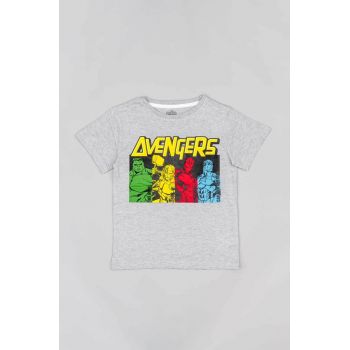 zippy tricou de bumbac pentru copii x Marvel cu imprimeu