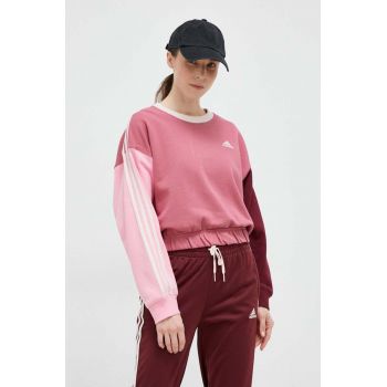 adidas bluza femei, culoarea roz, modelator